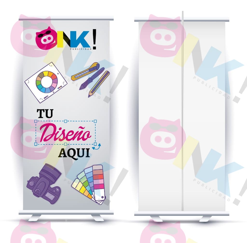 Pendón Roller Tela PVC 100x200cm - Oink Publicidad